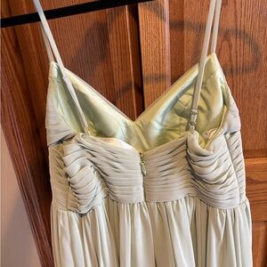 Elegant Cream Pleated Dress